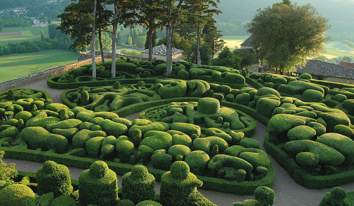 jardin de marqueyssac dans le périgord noir en dordogne à La Roque gageac